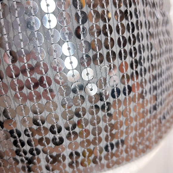 SUZY silver sequin tank top - Picture 5 of 7